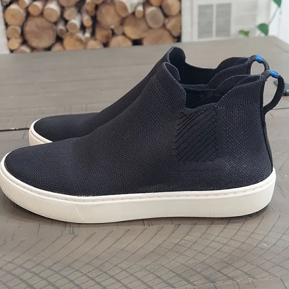 Rothy’s The Chelsea Boot Black Sz 6.5